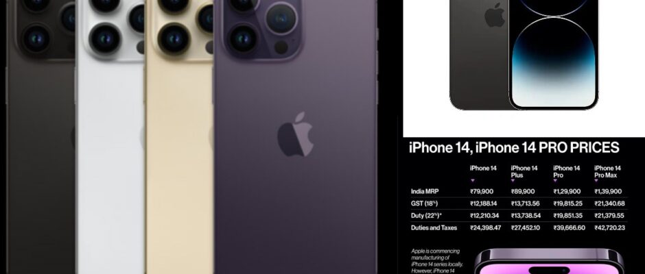 Indian Price of IPhone 14 Pro Max (256GB)